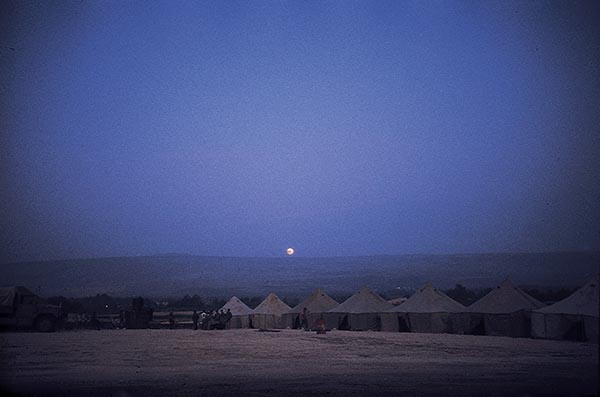 Moonrise over the Golan Heights