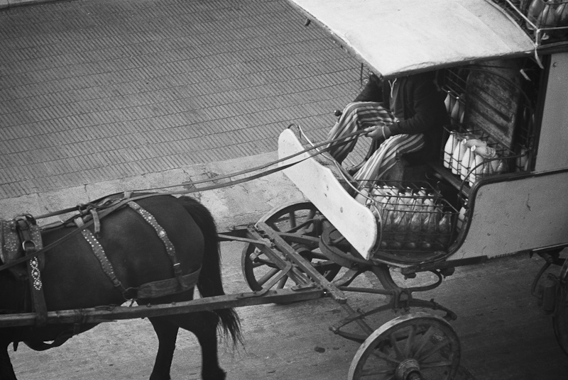 Milk delivery, Montevideo - 1976