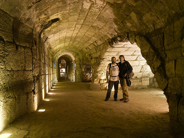 David & Myself in the tunnels of the Western Wall