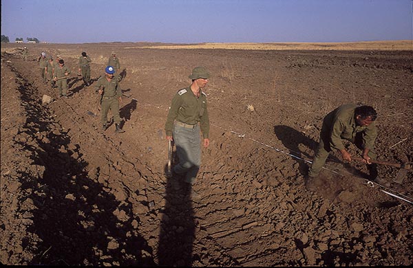 Crew digging