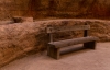 Bench in the Siq - Petra, 2011