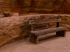 Bench in the Siq - Petra, 2011