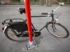 Bicycle and post