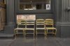 Chairs and signs