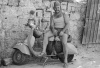 Man and scooter, Jerusalem - 1978