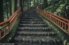 Stone stairway - Nikko, 1993