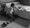 Fanny changing diapers, Golden Beach - 1979